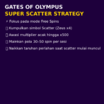 Strategi dan Pola Cara Main Gates of Olympus Super Scatter
