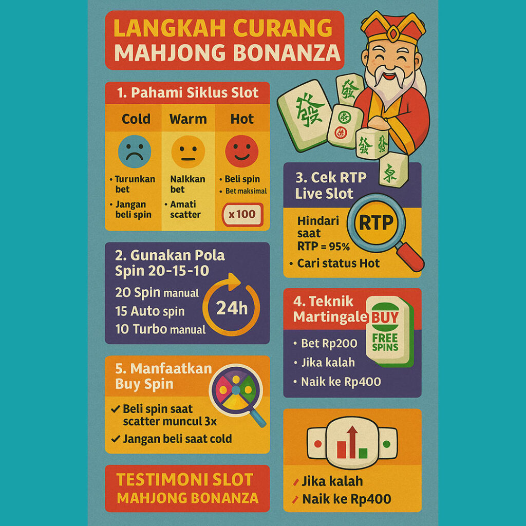 Langkah Curang Mahjong Bonanza: Strategi Menang Slot dengan RTP Tinggi