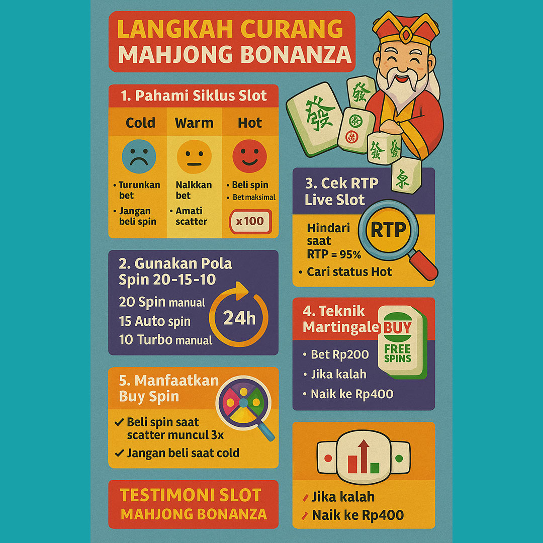 Langkah Curang Mahjong Bonanza: Strategi Menang Slot dengan RTP Tinggi